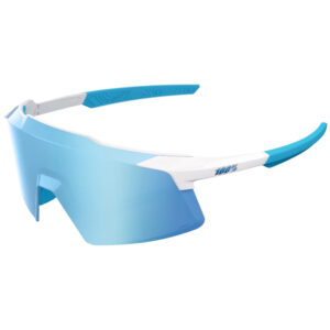 100% Aerocraft | Matte White Blue Mirror